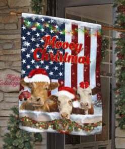 christmas cow flag mooey christmas ant283f 3735