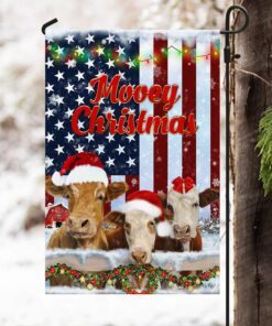 christmas cow flag mooey christmas ant283f 8219