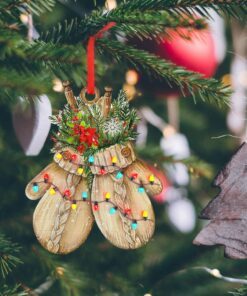 christmas custom shaped ornament gloves nnt104o 1520