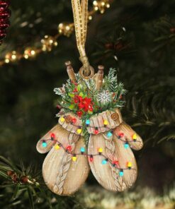 christmas custom shaped ornament gloves nnt104o 6894