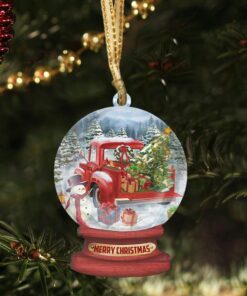 christmas custom shaped ornament snow globe nnt111o 2813