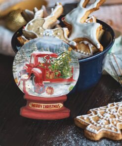 christmas custom shaped ornament snow globe nnt111o 4308