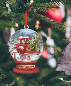 christmas custom shaped ornament snow globe nnt111o 7486