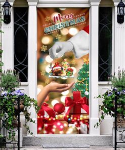 christmas door cover give pug dog ntt19d 5614