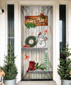 Christmas Door Cover Merry and Bright TTV404D