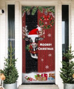 Christmas Farm Door Cover Moorry Christmas LNT636D