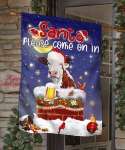 christmas flag cow cattle drink beer lha1806f 1941