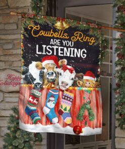 christmas flag cowbells ring are you listening lha1816f 1951