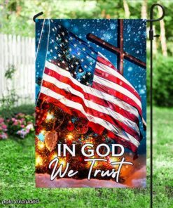 christmas flag in god we trust tty336f 6378