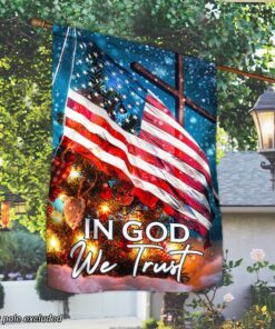 Christmas Flag In God We Trust TTY336F