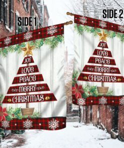 christmas flag joy love peace mery christmas lha1861f 3604