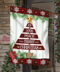 Christmas Flag Joy Love Peace Mery Christmas LHA1861F
