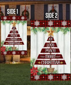 christmas flag joy love peace mery christmas lha1861f 8838