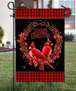 christmas flag merry christmas cardinal flag trl1564f 1006