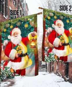 christmas flag santa claus christmas flag trl1644f 1982
