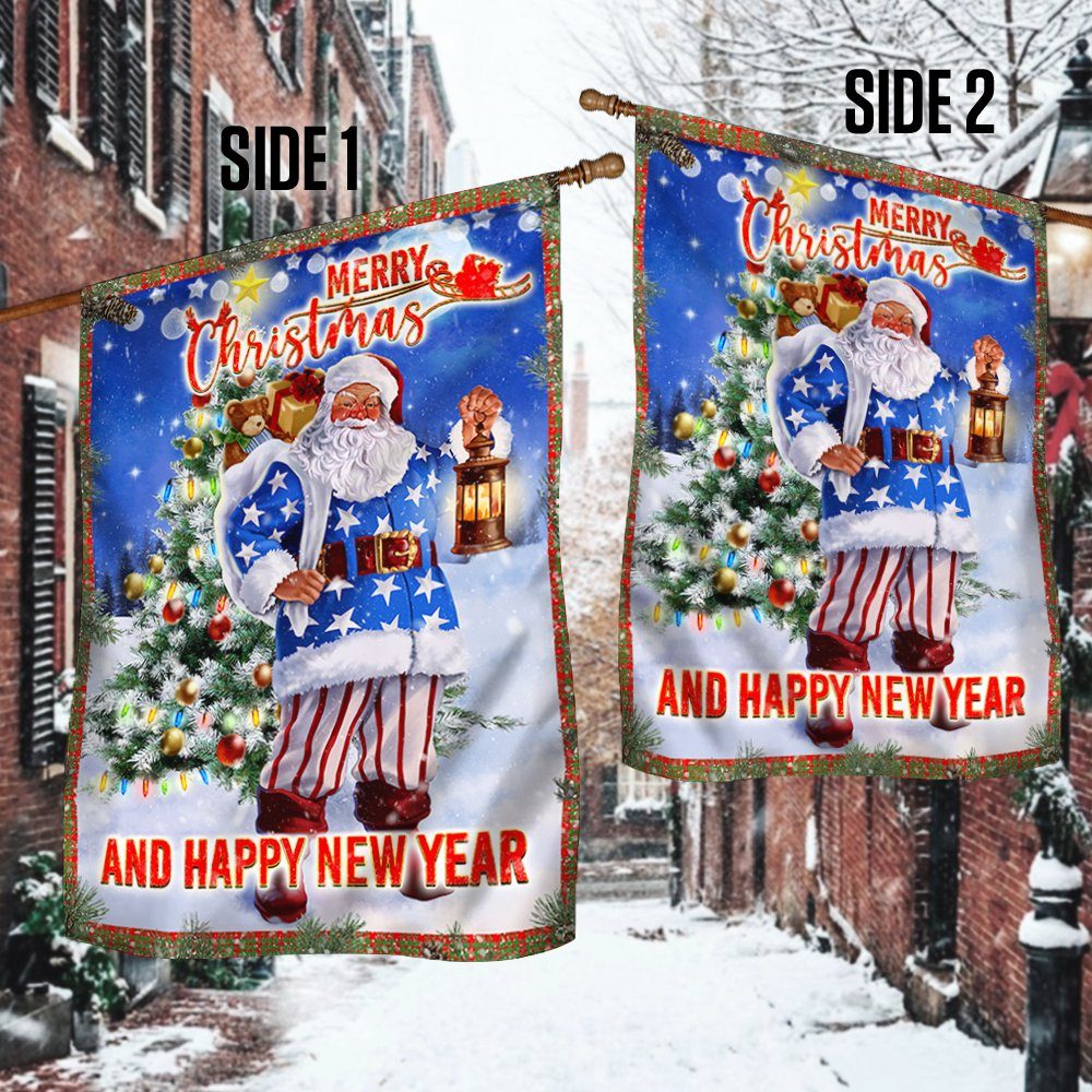 Christmas Flag Santa Merry Christmas And Happy New Year ANT307F - Image 3