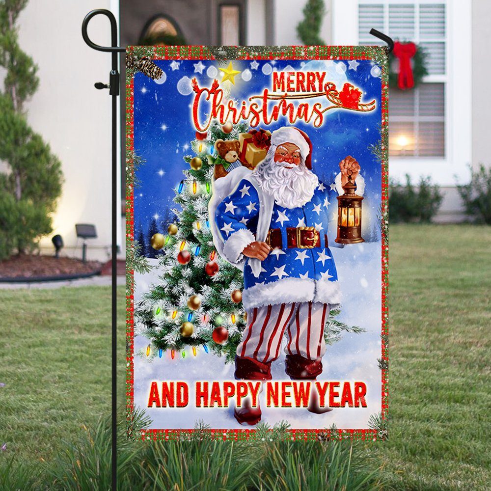 Christmas Flag Santa Merry Christmas And Happy New Year ANT307F - Image 4