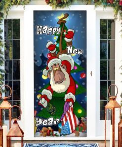 christmas funny door cover monkey ntb389d 4245