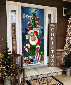 christmas funny door cover monkey ntb389d 5017