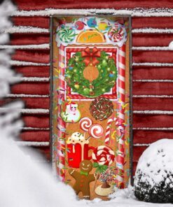 christmas ginger bread door cover nnt134d 7163