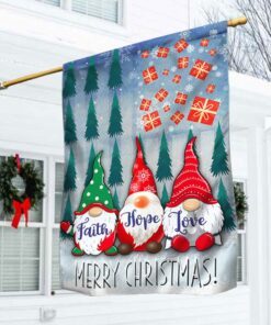 Christmas Gnome Flag Faith Hope Love ANL252F