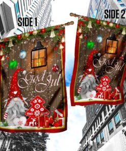 christmas gnomes flag 6075