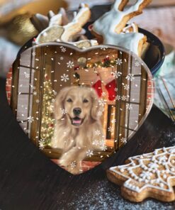 christmas golden retriever ceramic ornament ttv335ov1 6671