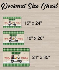christmas golf cart doormat hohohole lnt641dm 6177