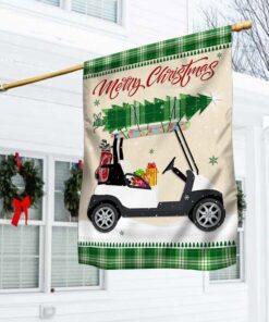 Christmas Golf Cart Flag HohoHole LNT641F