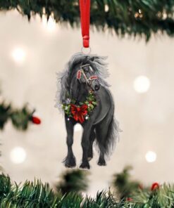 christmas horse ornament ps1110t2o 6111