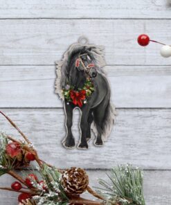 christmas horse ornament ps1110t2o 7187