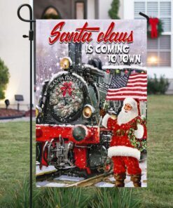 christmas is coming santa claus flag thh3466f 2025