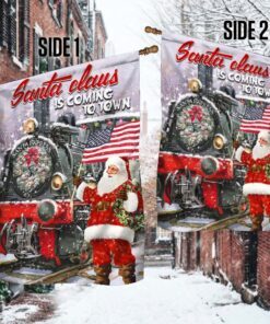 christmas is coming santa claus flag thh3466f 3825