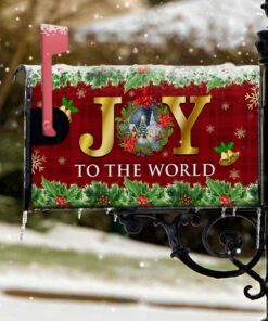 Christmas Mailbox Cover Joy To The World TQN599MB