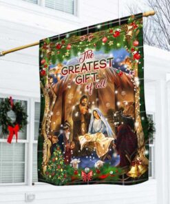 Christmas Nativity Flag The Greatest Gift Of All DBD2968F