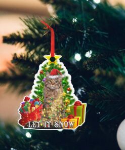 Christmas Ornament Let It Snow Cat BNL264O