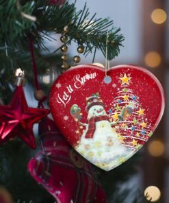 christmas ornament snowman let it snow ant222o 4316