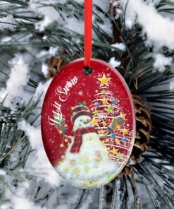 christmas ornament snowman let it snow ant222o 4854