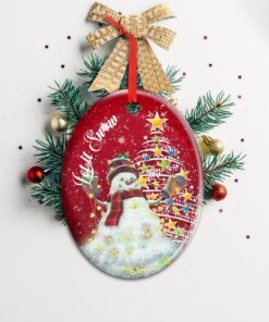 christmas ornament snowman let it snow ant222o 5532