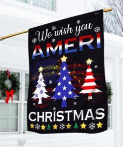 Christmas Patriotic Flag We Wish You Ameri Christmas DBD2941F