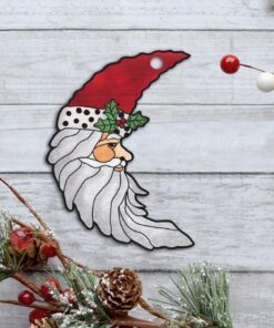 christmas santa claus moon ornament mlh1935o 1426