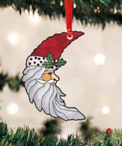christmas santa claus moon ornament mlh1935o 5329