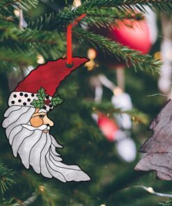 christmas santa claus moon ornament mlh1935o 6863