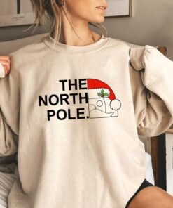 christmas santa claus sweat shirt the north pole lnt761sw 4804