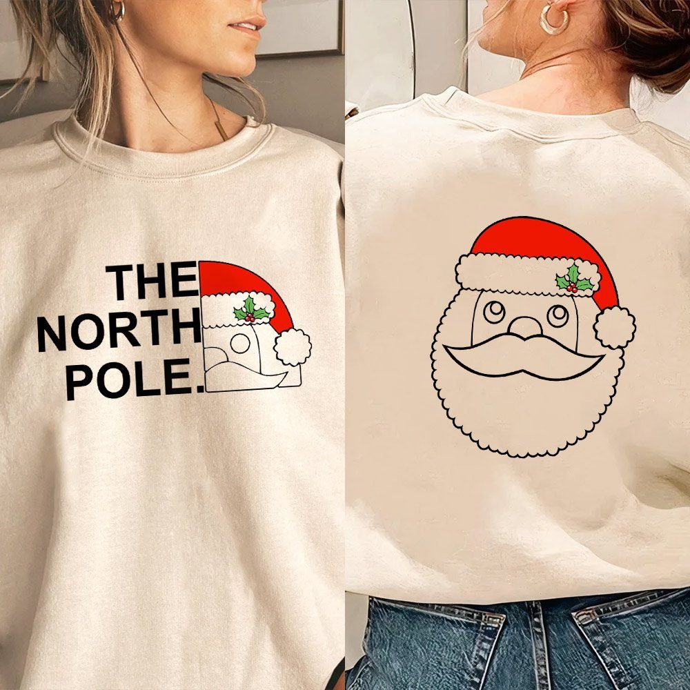 Christmas Santa Claus Sweat Shirt The North Pole LNT761SW