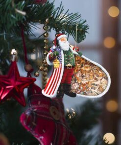 christmas santa custom shaped ornament country nnt1462o 1201