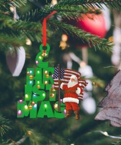 christmas santa custom shaped ornament merry nnt148o 3041