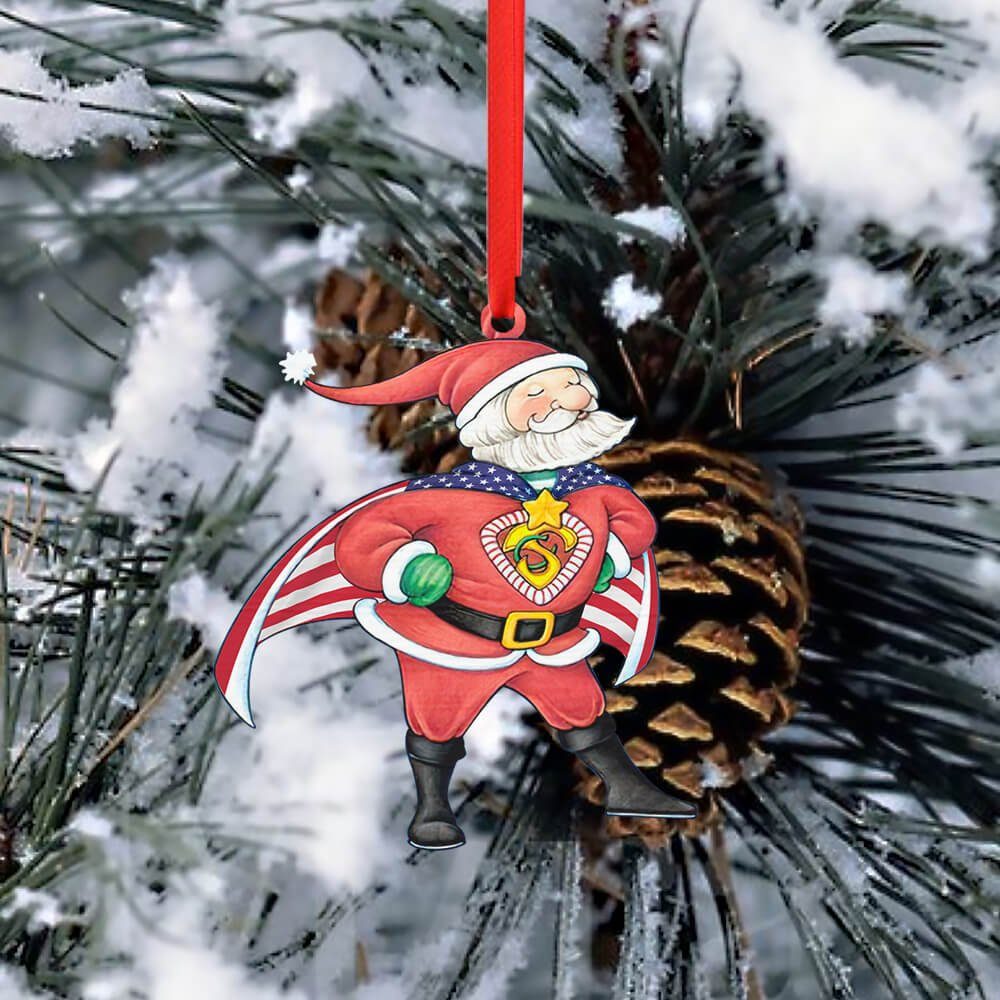 Christmas Santa Custom - Shaped Ornament Super Hero NNT159O - Image 5