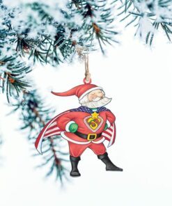 christmas santa custom shaped ornament super hero nnt159o 2404
