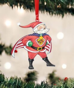 Christmas Santa Custom - Shaped Ornament Super Hero NNT159O